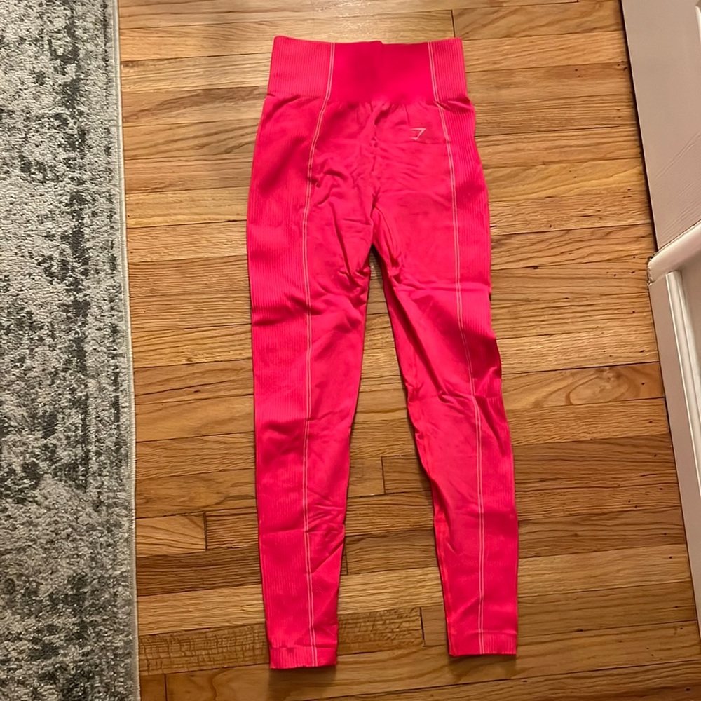 Gymshark Womens Hot Pink Leggings Size M - Worn Once